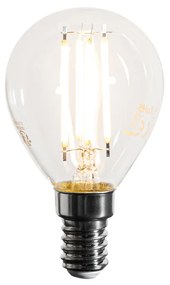 Set van 5 E14 dimbare LED lampen filament G45 helder 4W 470 lm 2700K