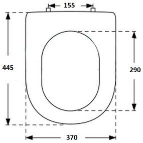 Laufen Pro Closetzitting 37x44,5x4,5 cm Wit
