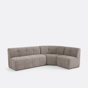 1-zits modulaire hoektafel fauteuil van fijn chenille, ANETA