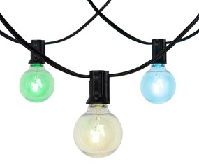 Buiten lichtsnoer 10m incl. LED 10-lichts RGBW solar - Russell