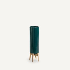 Bloempot op poot in hevea, H70cm, Florian