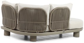 Santika Furniture Santika Guss Hoek/sofa Module Rechts Organisch Aluminium/rope Grijs
