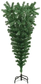 vidaXL Kunstkerstboom omgekeerd met standaard 120 cm groen