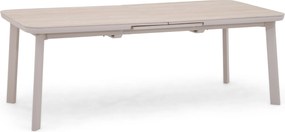 Tuintafel rechthoekig 220/280x100 cm Zand/Beige  Primo uitschuifbare