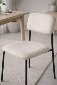 Vius stoel van zwart fluweel