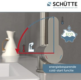 Schutte Diziani keukenkraan met uittrekbare uitloop chroom