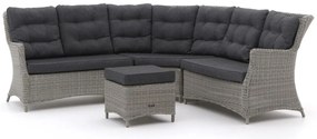 + 15% kassakorting | Hoek loungeset Intenso | 5 personen | Loungeset Grijs | Hoekbank Wicker (vlechtwerk) | 250x250cm | Kees Smit Tuinmeubelen