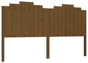 vidaXL Hoofdbord 186x4x110 cm massief grenenhout honingbruin