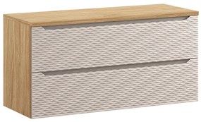 Comad Ocean Beige badmeubel 120cm met 2 lades en wastafelblad