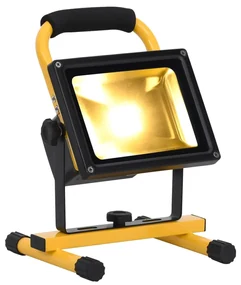 vidaXL Spotlight met handvat oplaadbaar LED 30 W warmwit