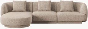 Chenille hoekbank Tulum (4-zits)