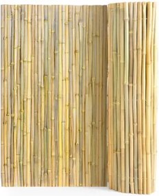 VEVOR Natural Rolled Bamboo Fence, milieuvriendelijke bamboe privacy schutting, 1,22 m H x 2,44 m L x 1,90 m D, decoratief bamboe privacy scherm voor tuin, achtertuin, balkon, terras, zwembad