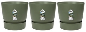 3x Pot elho Greenville groen D30xH28