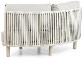 Hoek loungeset 5 personen Aluminium/rope Taupe  Santika Furniture Santika