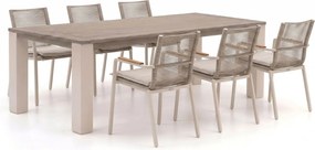 + 10% kassakorting | Diningset Bellagio | 6 personen teakhout | Tuinset stapelbaar | 7-delig | Kees Smit Tuinmeubelen