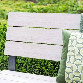 Garden Impressions Ellen parkbank donker grijs - light teak Vironwood
