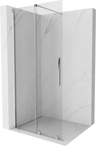Mexen Velar douchewand verschuifbaar Walk-in 70 x 200 cm, transparant 8 mm, chroom - 871-070-000-03-01