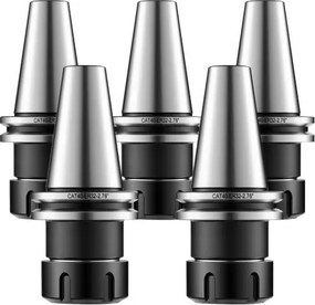 VEVOR CAT40 ER32 5-delige precisiespantangset voor frees- en boormachines, max. 4000 tpm, nauwkeurigheid van 0,0004 inch (ca. 0,0004 inch), inclusief opbergdoos, gelegeerd staal