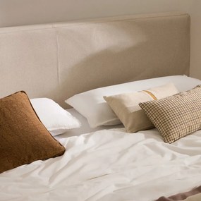 Kave Home Blok Luxe Bedframe Beige Stof 160x200 Cm