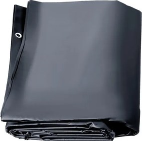 VEVOR Zwembadafdekking met Charcoal Afmeting 4 x 7 m Afdekking voor Buitenzwembad Zwembadafmetingen 3,7x6,7 m Zwembad Afdekzeil, Rechthoekige Afdekking van Ingegraven Zwembad voor Home, Garden, Hotel