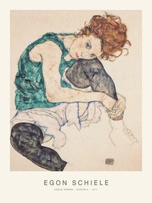Kunstreproductie Adele Herms (Special Edition Female Portrait) - Egon Schiele