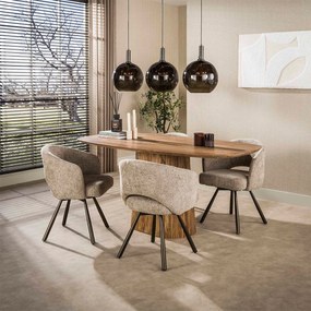 Hanglamp Tricolore 3-lichts Bruin