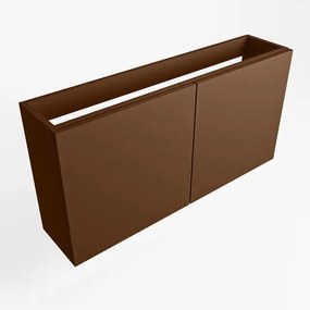 Mondiaz FOWY fonteinonderkast - 80x22x50cm - 2 deuren - push to open - softclose - Rust FOWYTO80Rus2D