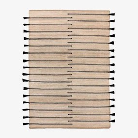 Rechthoekig Vloerkleed Van Jute En Stof Plamena 300 X 225 Cm - Sklum