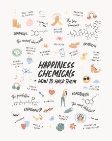 Ilustratie Happy Chemicals, Beth Cai, (30 x 40 cm)