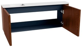 Mondiaz Joya 110cm toiletmeubel ronding rechts ruby met wastafel faye links zonder kraangat talc