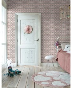 Noordwand Good Vibes Behang Hexagon Pattern roze en paars