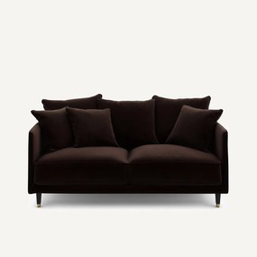 3-zits compacte fluwelen bank, Lazare