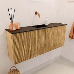 Mondiaz Joya 100cm toiletmeubel oak met wastafel faye midden zonder kraangat urban