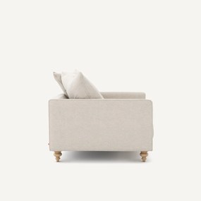 Fauteuil, in gemêleerd canvas, LAZARE