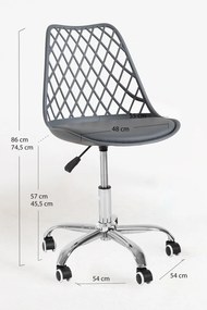 Pak 4 Mima-bureaustoelen in
