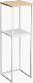 Smal wandrek Tower van metaal en bamboehout