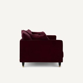 3-zits compacte fluwelen zetel, Lazare