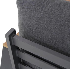 Stoel en Bank Loungeset 5 personen Aluminium/polywood Grijs  Domani Furniture Roseto