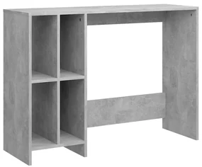 vidaXL Bureau 102,5x35x75 cm spaanplaat betongrijs