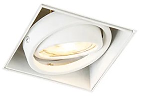 Set van 12 inbouwspot wit GU10 kantelbaar trimless - Oneon Modern GU10 vierkant Binnenverlichting Lamp