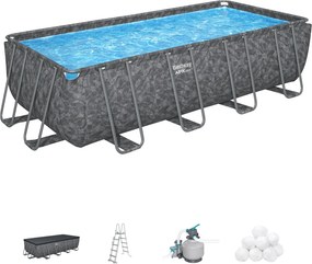 Bestway APX365 opbouwzwembad - rechthoekig - L549 x B274 x H132 cm | All-Season luxezwembad