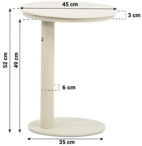 Bistroset 2 personen  Aluminium/rope Taupe Santika Furniture Santika