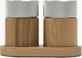 Zout- en pepermolens Sina van eikenhout, 3-delig