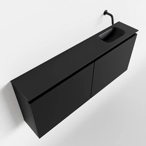 Mondiaz Ture 120cm toiletmeubel urban met wastafel urban rechts geen kraangat