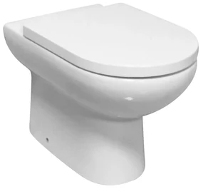 Eastbrook Osterley staand toilet met vortex spoeling wit glans