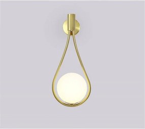 Wandlamp Wandlamp Glazen Bol Goud APP603-1W