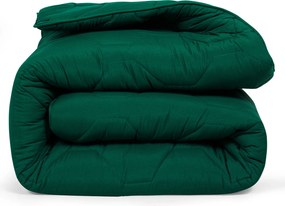 Dekbed 2 in 1 - Wasbaar dekbed zonder overtrek - 240x220 - donker groen xl