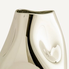 Vaas in metallic glas H28 cm, Cozi