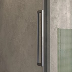 Brauer Stellar nisdeur met vaste wand 140cm RVS geborsteld PVD