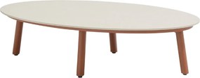 Taste by 4 Seasons Salute salontafel Spicy met keramisch tafelblad 120 x 65 cm (H 30 cm) Loungetafel   beige weerbestendig